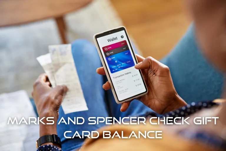 Marks And Spencer Check Gift Card Balance