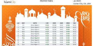 Time Table Prayer