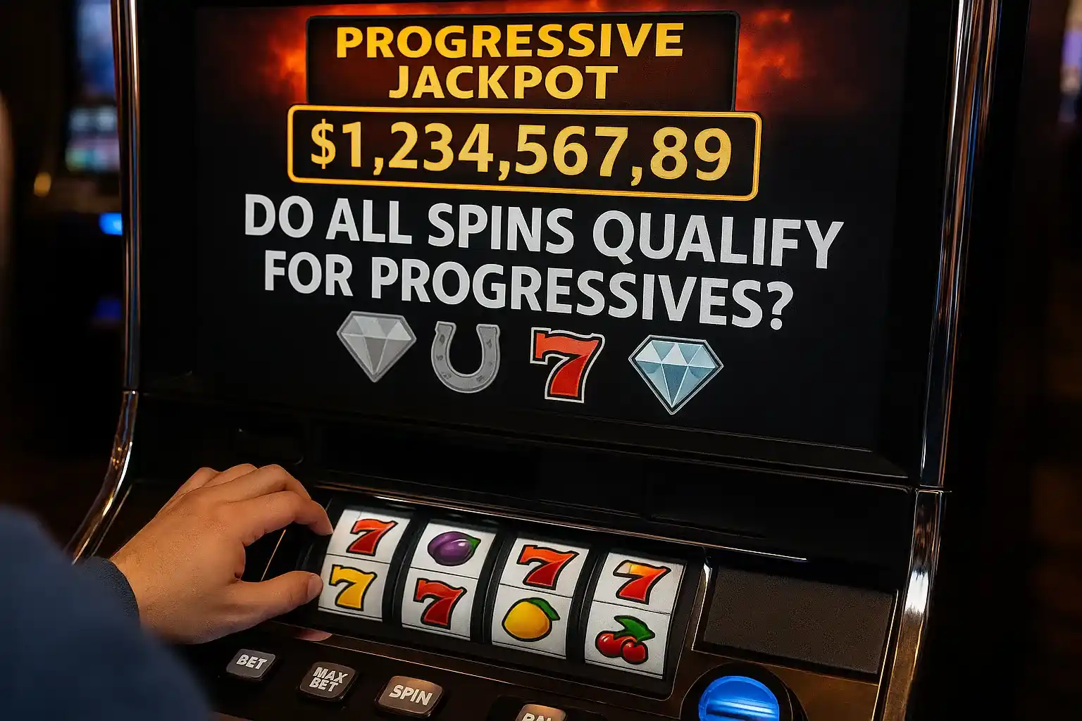 Do all spins qualify for progressives